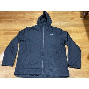 Men’s The North Face Dryvent Rain Jacket Grey 2XL Full Zip Windbreaker Hooded